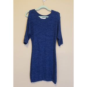 Open Arm Knit Sweater Dress